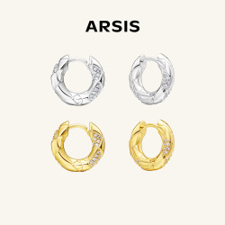 ARSIS 新年款蛇来运转小耳圈百搭ins风精致百搭时尚小巧