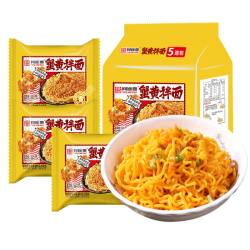 同碗面 蟹黄拌面115g*6袋装泡面酱料速食方便面宵夜充饥整箱