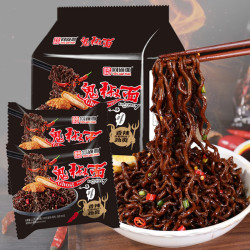同碗面 同碗福 爆辣魔鬼鬼椒面 超辣火鸡面 拌面 袋装 方便速食