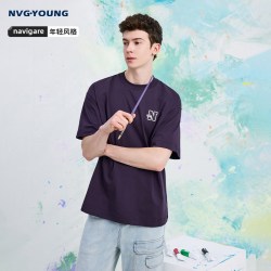 NVG·YOUNG NAVIGARE意大利小帆船短袖T恤衫男