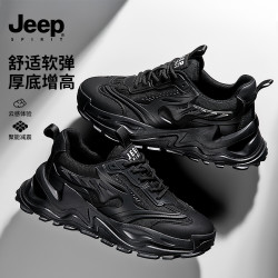 JEEP SPIRIT JEEP吉普鞋子男款爆款2026新款休闲鞋男鞋黑武士老爹鞋开车专用鞋