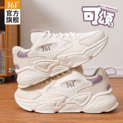 361° 361度跑步鞋2026夏季新款女鞋休闲百搭运动鞋女网面透气正品跑鞋