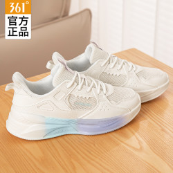 361° 女鞋运动鞋2026夏季新款减震透气休闲鞋跑步鞋网面软底跑鞋女