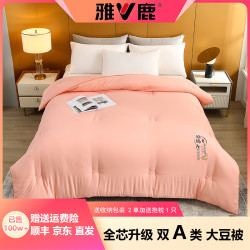 雅鹿 V/雅鹿大豆纤维被 加厚保暖被芯 冬被 春秋被  学生宿舍被子 夏被