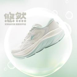 李宁 耐磨减震跑步鞋女鞋回弹轻便透气女增高跑鞋运动鞋