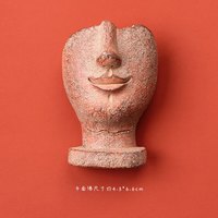赋闲 洛阳龙门石窟发光冰箱帖纪念品磁贴牵手姐妹佣博物馆文创伴手礼物 半面佛-冰箱贴