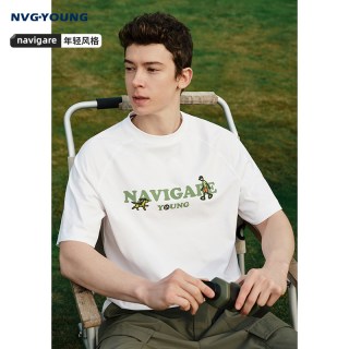 NVG·YOUNG 【冰丝】NAVIGARE意大利小帆船夏季男士短袖T恤
