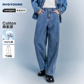 NVG·YOUNG navigare意大利小帆船秋季新款牛仔裤男水洗裤子