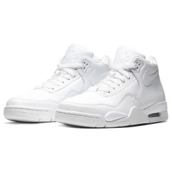 NIKE 男子小乔4板鞋FLIGHT LEGACY运动鞋BQ4212-101白色42码