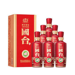国台 国标2020年酿造53度酱香型白酒500ml*6瓶送礼宴请旗舰店