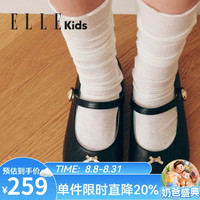 ELLE kids 童鞋 女童小皮鞋秋季新款儿童时尚玛丽珍鞋舒适软底单鞋