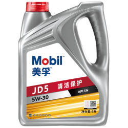 美孚 全合成汽机油 5W-30 & SN级4L纵驰JD5汽车保养京东养车京东自营