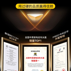 两只小蜜蜂 3C认证夏季半盔 电瓶摩托通用 安全帽 奶茶杏