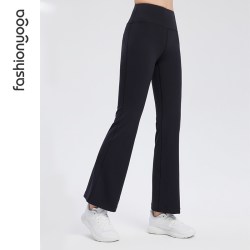 ON fashionyoga 凡圣 瑜伽微喇叭裤裸感软糯弹力高腰修身显瘦运动裤女FC12908