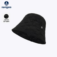 navigare 意大利小帆船镂空透气针织水桶帽女盆帽