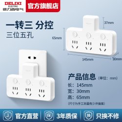 德力西 CD98Z-195008 一转三转换插头