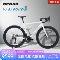 BROSS 自行车Vagabond 6碳纤维全碳公路车途耐力型105电变24速油压碟刹 Vagabond 6 白色 24速 S