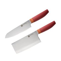 双立人 刀具套装 中片+多用刀（石榴红） 2件套