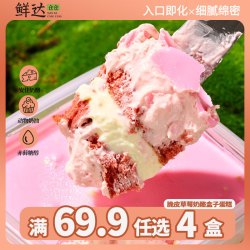 鲜达仓仓 草莓脆皮奶酪罐子400g/盒 蛋糕盒子动物奶油下午茶甜品零食慕斯