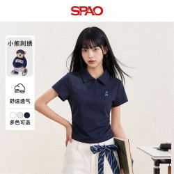 SPAO 【小熊POLO】短袖T恤 修身显瘦 通勤