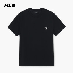 MLB 纯色圆领T恤男女同款时尚经典休闲26新款3ATSB0163-50BKS-M