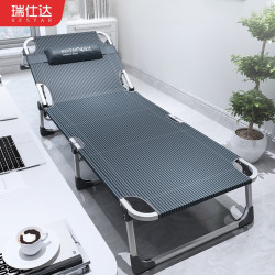 瑞仕达 折叠床单人办公室折叠午休午睡床居家陪护单人床便携式行军床 全正方管-斜纹面料