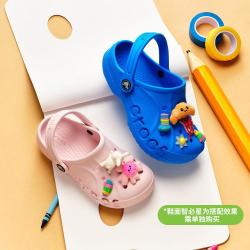 crocs 2026春季新款贝雅中大童洞洞鞋男女童户外包头沙滩鞋