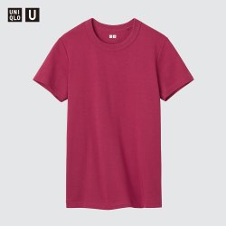 优衣库 圆领T恤/短袖女装合作款483456 15 珊瑚红色 L