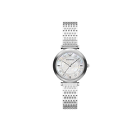 EMPORIO ARMANI 七夕送女友礼物Armani阿玛尼白月光圆形女表AR11807