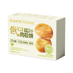 马大姐 无糖 低GI 肉松饼 105g(3枚）糕点点心 营养早餐健康休闲零食