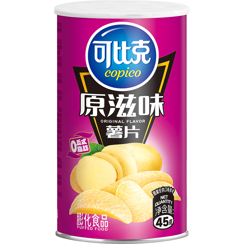 可比克 原滋味 45g 罐装 薯片