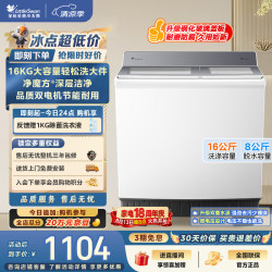 小天鹅 双桶双缸洗衣机半自动 16KG超大容量  TP16S158