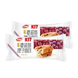 达利园 K17短保蔓越莓提子面包吐司120g*2包