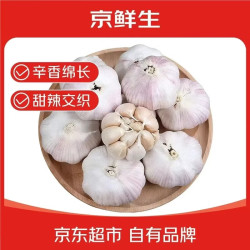 京鲜生 山东大蒜 新鲜蔬菜 蒜味浓郁 净含量5斤 （单果5cm+）源头直发 大果5cm 5斤