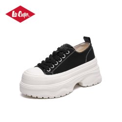 Lee Cooper 【增高7cm】LeeCooper厚底帆布鞋 小白鞋