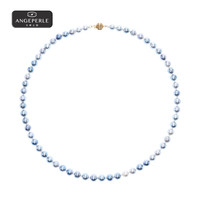 Larmes d'Anges 海水珍珠AKOYA项链 14k金 6-7mm近圆微瑕