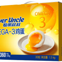 淘金币可用、今日必买：聪明叔叔 OMEGA-3鲜鸡蛋 30枚装 整箱