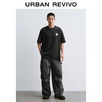 URBAN REVIVO UUV460081 萌宠刺绣圆领T恤