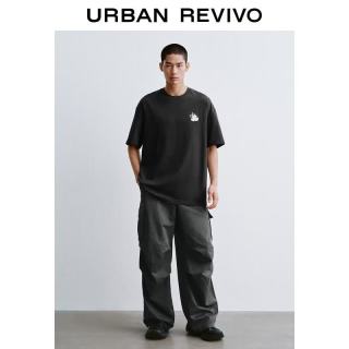 URBAN REVIVO UUV460081 萌宠刺绣圆领T恤
