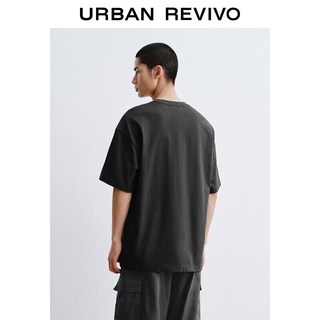 URBAN REVIVO UUV460081 萌宠刺绣圆领T恤