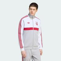 adidas 足球休闲文化漏斗领复古夹克外套