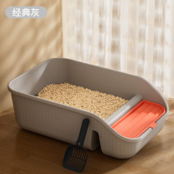超大号半封闭猫砂盆防外溅
