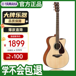 YAMAHA FG系列 FG800MC 民谣吉他 40英寸 原木色