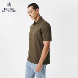 Brooks Brothers 男士夏季简约纯色polo衫刺绣logo 3002-