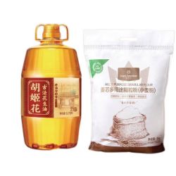 胡姬花 花生油5.78L+金龙鱼1号店面粉10斤