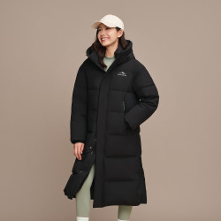波司登 户外冬时尚运动连帽加厚保暖外套长款羽绒服男女