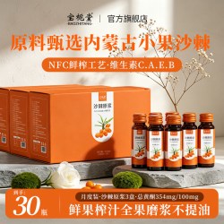 宝栀堂 NFC沙棘原浆正品官方旗舰店有沙棘果汁机鲜榨内蒙小含果油
