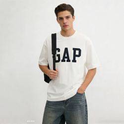 Gap 男女装2026春季新款纯棉logo字母印花宽松短袖T恤上衣