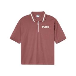 PUMA 翻领男装短袖POLO衫男子夏季纯棉透气休闲上衣
