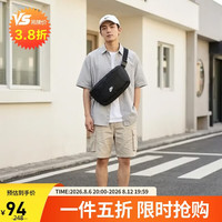 NIKE 男背包斜挎包休闲腰包IB4369-010黑MISC